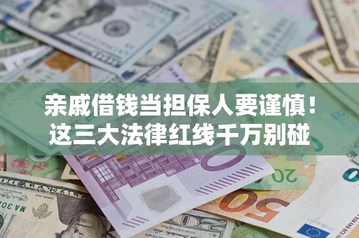 武汉亲戚借钱当担保人要谨慎！这三大法律红线千万别碰