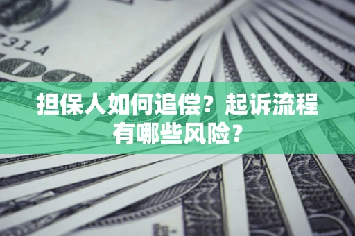 武汉担保人如何追偿？起诉流程有哪些风险？