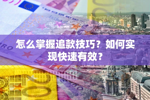 武汉怎么掌握追款技巧？如何实现快速有效？
