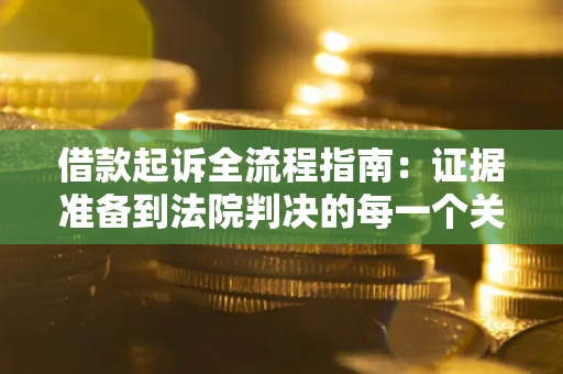 武汉借款起诉全流程指南：证据准备到法院判决的每一个关键步骤