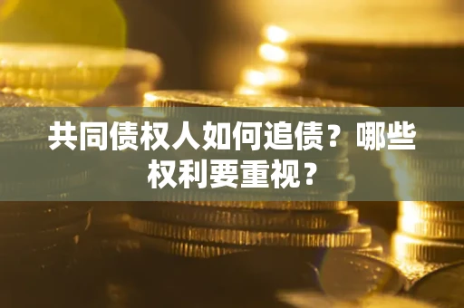 武汉共同债权人如何追债？哪些权利要重视？