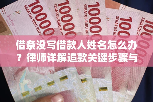 武汉借条没写借款人姓名怎么办？律师详解追款关键步骤与证据链构建
