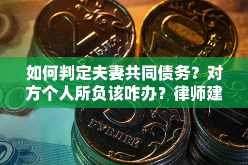 武汉如何判定夫妻共同债务？对方个人所负该咋办？律师建议