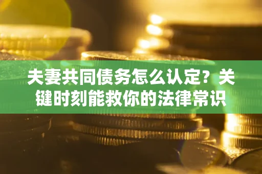 武汉夫妻共同债务怎么认定？关键时刻能救你的法律常识