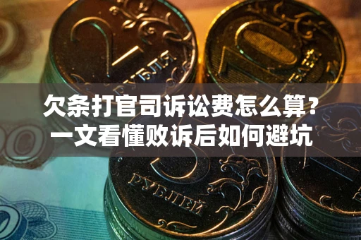 武汉欠条打官司诉讼费怎么算？一文看懂败诉后如何避坑
